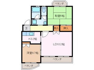 カーサタツミの物件間取画像